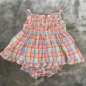 George Plaid Two piece summer set - 3M